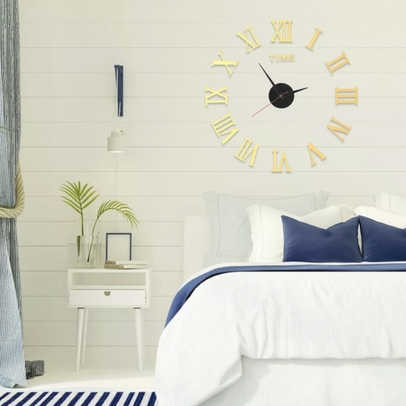 MODERN & STYLISH DIY GOLD WALL ⏰ CLOCK - Picture 3 of 9